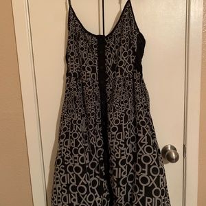 Black and grey dress